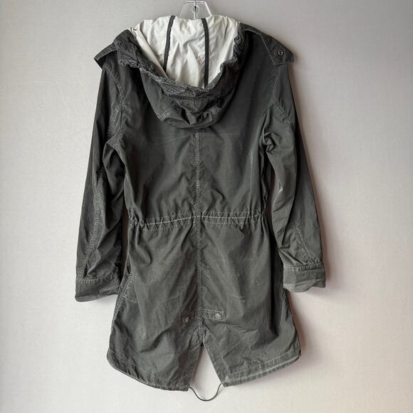 Spiewak sz S Green Anorak button zip hooded jacket - Picture 10 of 12